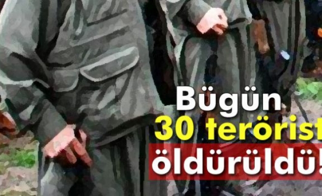 30 terörist öldürüldü