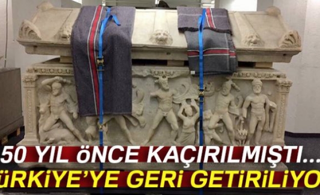 50 yıl önce kaçırılan ‘Herakles’ lahdi Türkiye’ye getiriliyor
