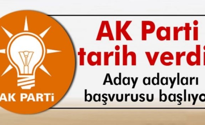 AK Parti'nin aday adayları için başvurular 31 Ağustos'ta başlıyor