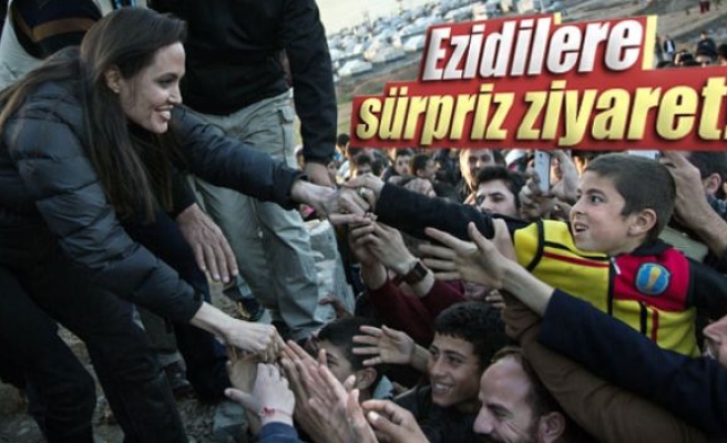Angelina Jolie’den Ezidilere sürpriz ziyaret