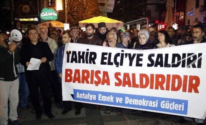 Antalya Emek Ve Demokrasi Güçleri’nden, Tahir Elçi Protestosu