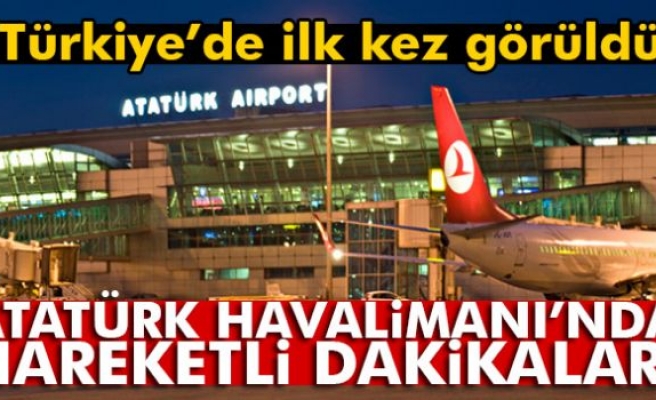 Atatürk Havalimanı'nda hareketli dakikalar! Yakalandı...
