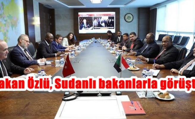 Bakan Özlü, Sudanlı bakanlarla görüştü