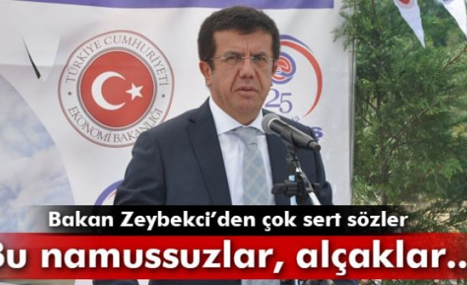 Bakan Zeybekci: 'Bu namussuzlar, alçaklar ölümden korkar'