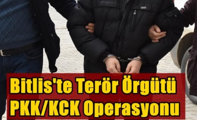 Bitlis'te terör örgütü PKK/KCK operasyonu