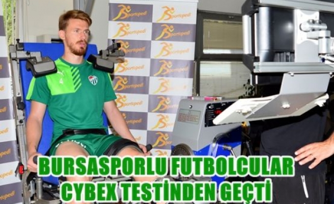 Bursa'lı futbolcular cybex testinden geçti
