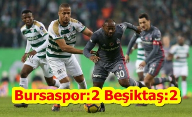 Bursaspor:2 Beşiktaş:2