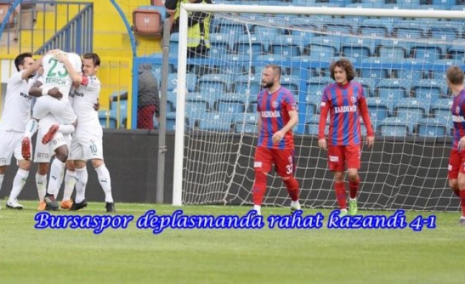Bursaspor deplasmanda rahat kazandı 4-1
