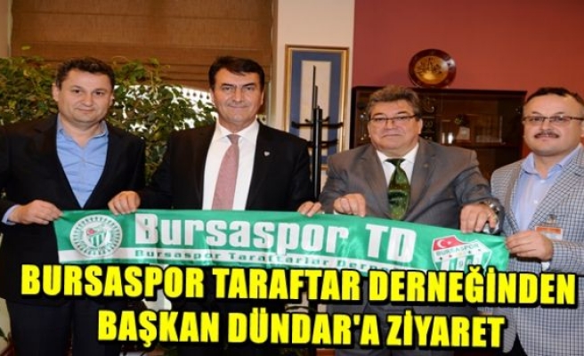 Bursaspor Taraftarlar Derneği’nden Dündar’a Teşekkür Ziyareti