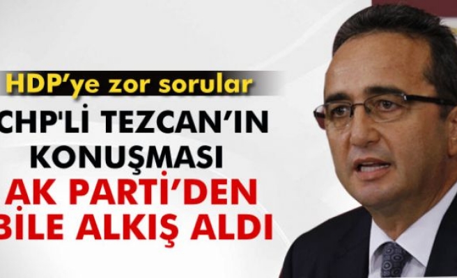 CHP'li Tezcan, Meclis’teki konuşması ile AK Parti’den bile alkış aldı