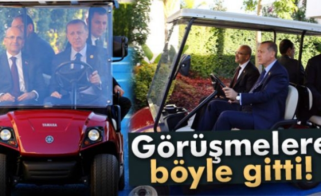 Cumhurbaşkanı Erdoğan 'buggy' koltuğunda