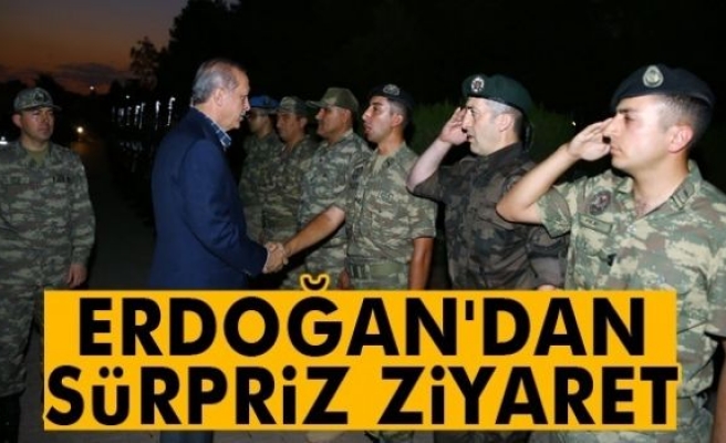 Cumhurbaşkanı Erdoğan, Cizre’de askerlerle iftarda bir araya geldi