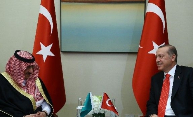 Cumhurbaşkanı Erdoğan, Suudi veliaht prens ile görüştü