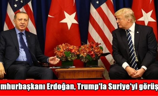 Cumhurbaşkanı Erdoğan, Trump'la Suriye'yi görüştü
