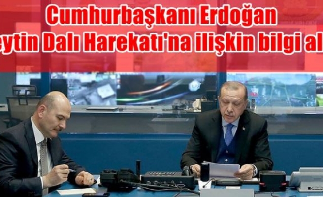 Cumhurbaşkanı Erdoğan, Zeytin Dalı Harekatı'na ilişkin bilgi aldı
