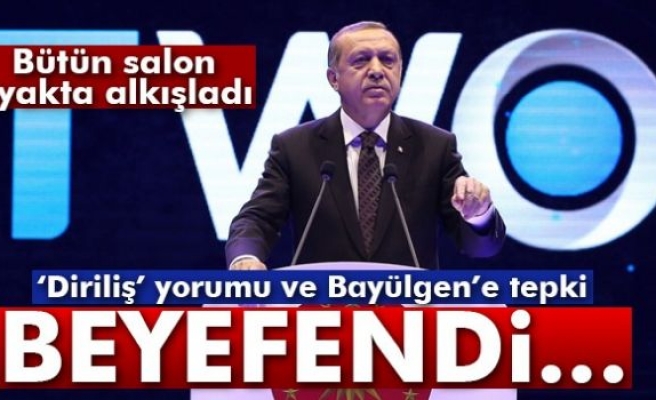 Cumhurbaşkanı Erdoğan'dan Diriliş'e destek Bayülgen'e tepki