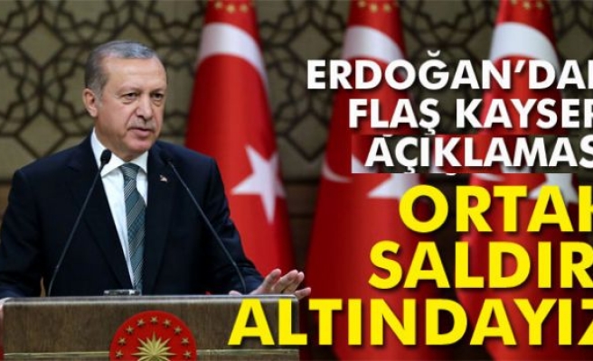 Cumhurbaşkanı Erdoğan'dan Kayseri'deki hain terör saldırısına ilişkin açıklama