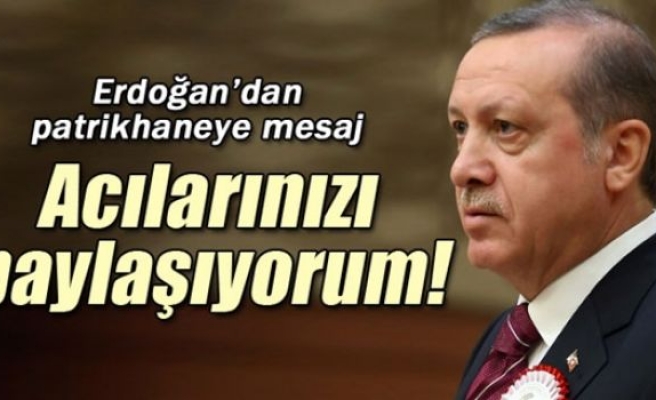 Cumhurbaşkanı Erdoğan'dan patrikhaneye mesaj