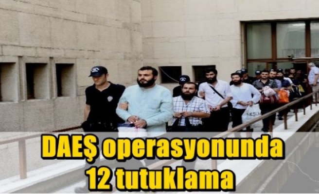  DAEŞ operasyonunda 12 tutuklama 