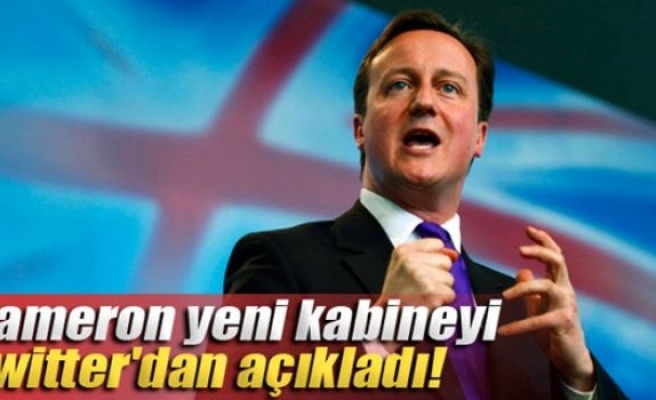 David Cameron, yeni kabineyi Twitter'dan açıkladı