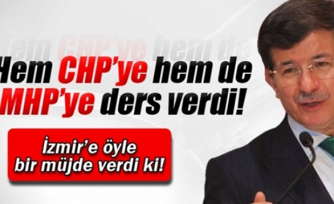 Davutoğlu, CHP’ye cumhuriyetçilik, MHP’ye milliyetçilik dersi verdi