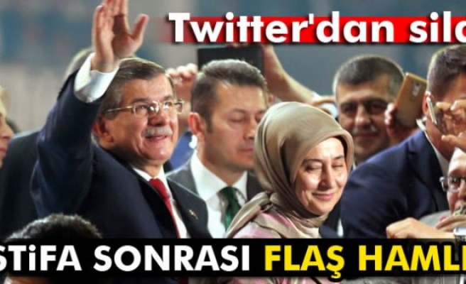 Davutoğlu istifa etti, Twitter'dan ünvanlarını kaldırdı