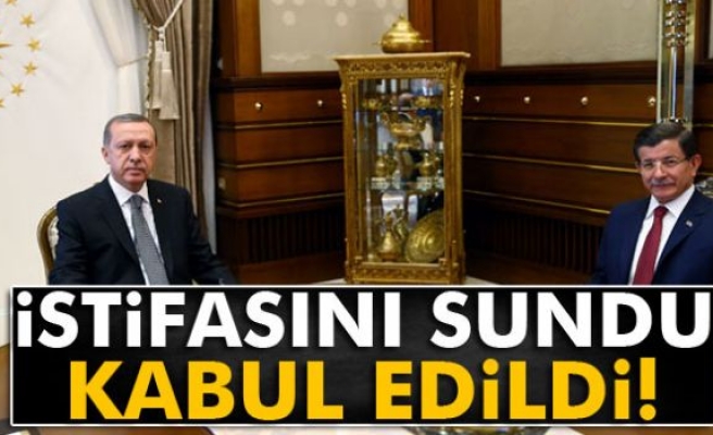Davutoğlu istifasını sundu, Erdoğan kabul etti