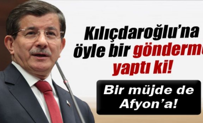 Davutoğlu, Kılıçdaroğlu'na öyle bir gönderme yaptı ki!