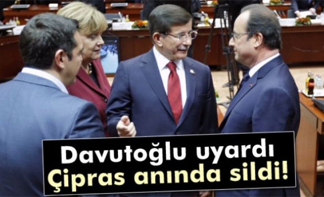 Davutoğlu uyarınca Çipras tweetleri sildi