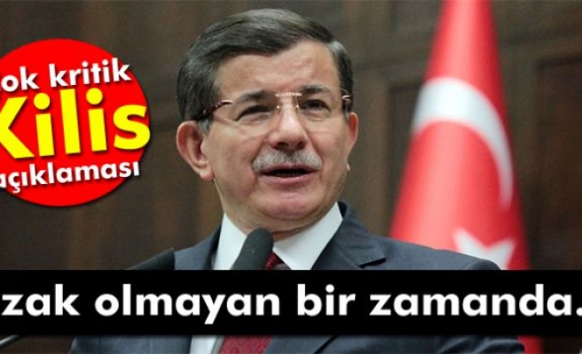 Davutoğlu'ndan çok kritik 'Kilis' açıklaması
