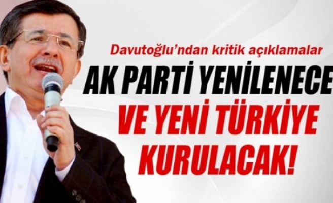 Davutoğlu'ndan kritik açıklama