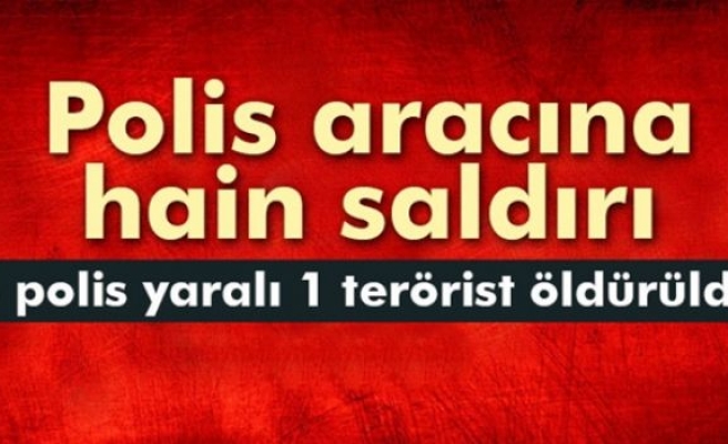 Diyarbakır'da polis aracına saldırı: 3 polis yaralı 1 terörist ölü