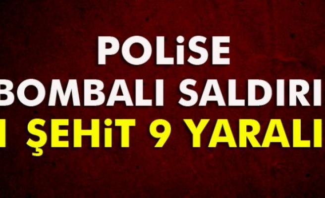 Diyarbakır'da polise saldırı: 1 şehit, 9 yaralı
