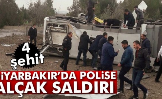 Diyarbakır'da polise saldırı: 4 şehit