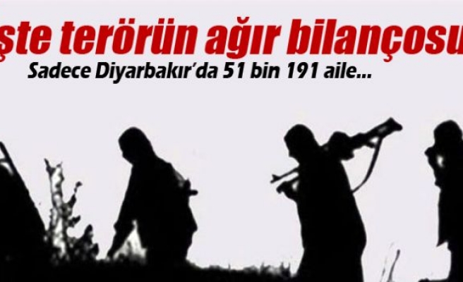 Diyarbakır’da terörün ağır bilançosu