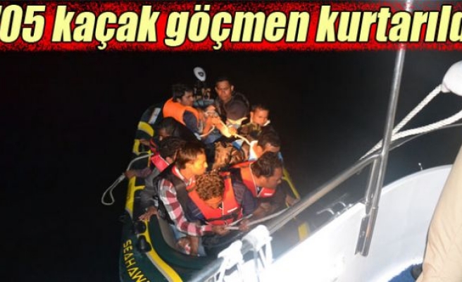 Ege Denizi'nde 705 kaçak göçmen kurtarıldı