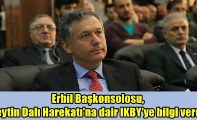 Erbil Başkonsolosu, Zeytin Dalı Harekatı'na dair IKBY'ye bilgi verdi