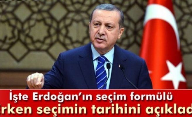 Erdoğan: '1 Kasım'da seçim yapılacak'