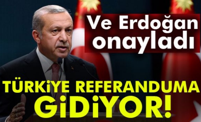 Erdoğan, anayasa değişikliği teklifini onayladı