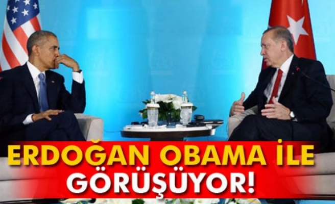 Erdoğan Obama ile görüşüyor!