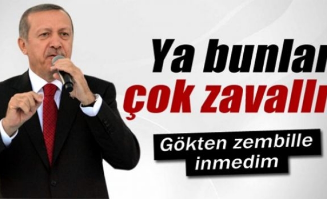 Erdoğan: 'Ya bunlar çok zavallı'