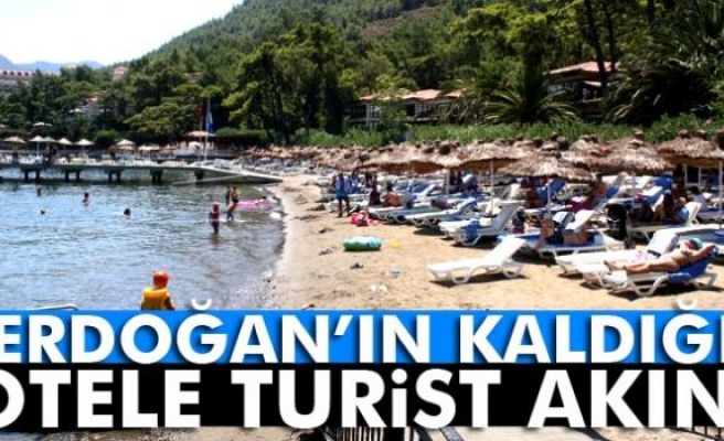 Erdoğan’ın konakladığı otele turist yağıyor