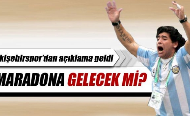 Eskişehirspor'dan 'Maradona' açıklaması