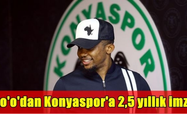 Eto'o'dan Konyaspor'a 2,5 yıllık imza