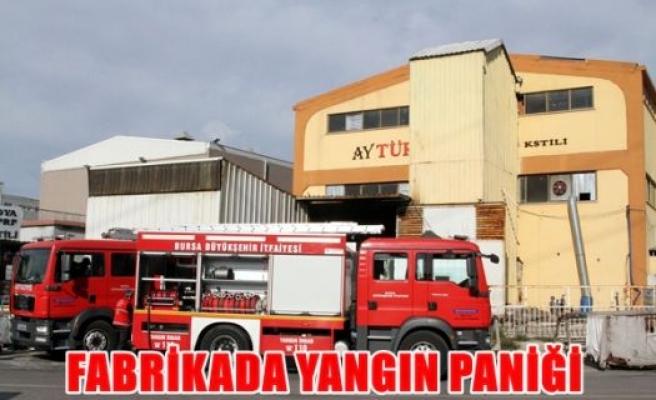 Fabrikada yangın paniği