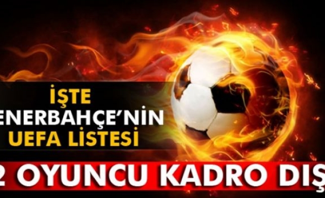 Fenerbahçe, 24 kişilik kadrosunu UEFA'ya bildirdi