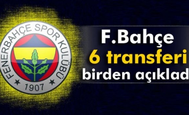 Fenerbahçe'ye 6 transfer birden!