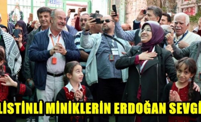 Filistinli miniklerin Erdoğan sevgisi