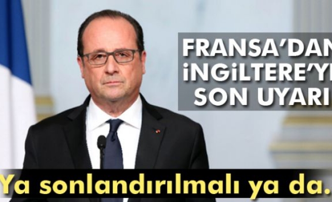 Fransa Cumhurbaşkanı Hollande'den İngiltere açıklaması