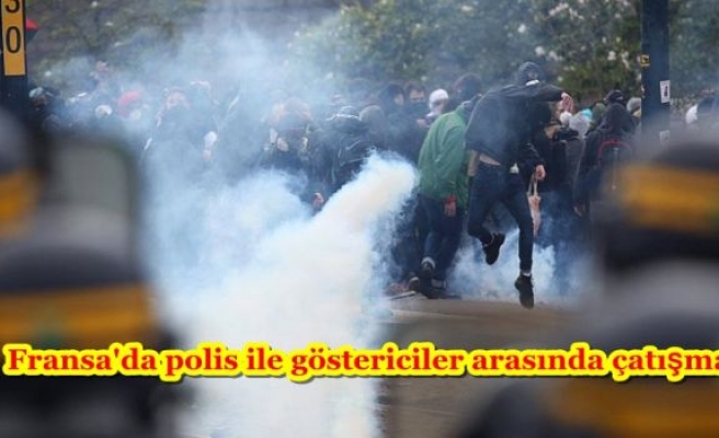 Fransa'da polis ile göstericiler arasında çatışma